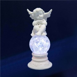 ángeles estatuillas luminosas