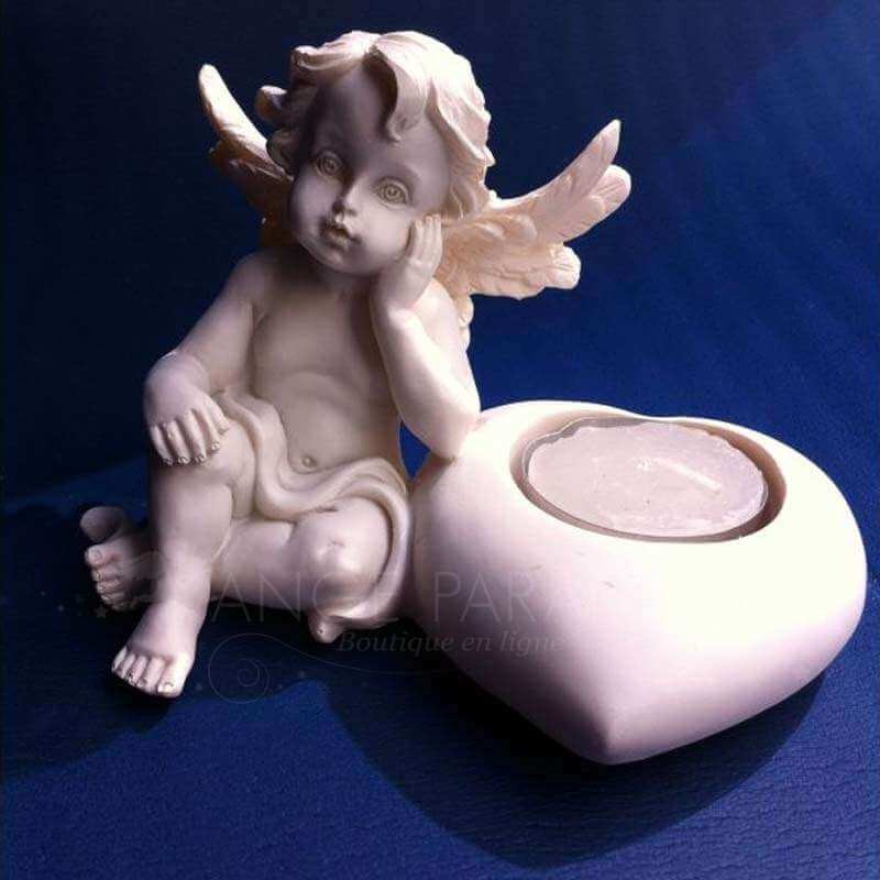 PORTAVELAS CORAZÓN DE ÁNGEL