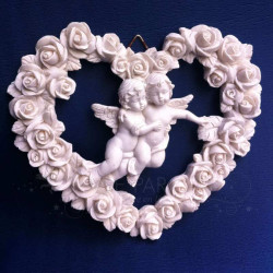 ANGE DECORATION SUSPENDRE : COEUR DES ANGES