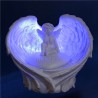 estatuas de ángeles luminosos con luz led