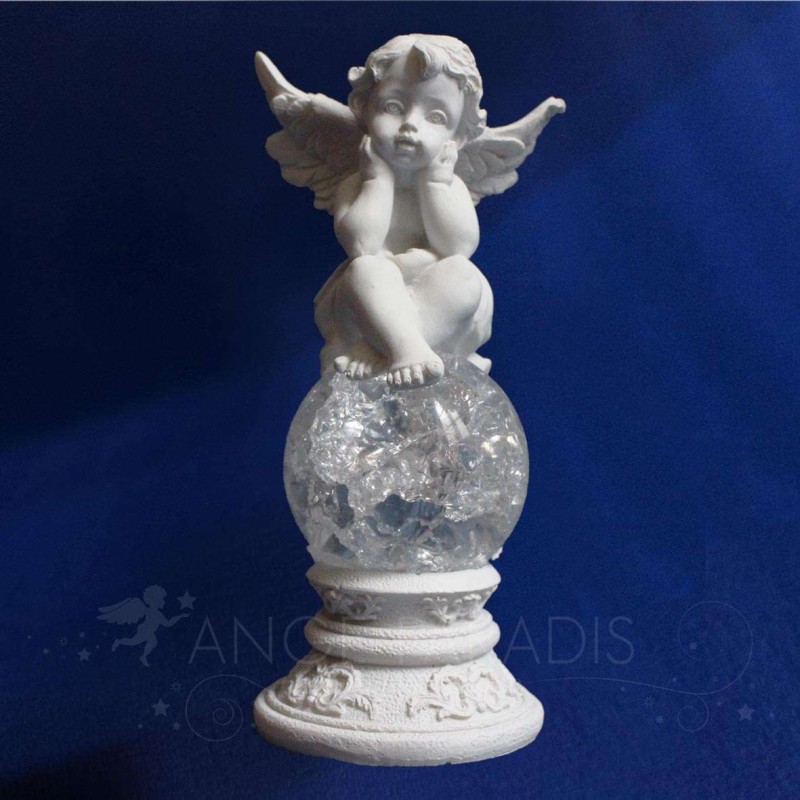 ESTATUILLA DE ÁNGEL DE LUZ CONTEMPLATIVA