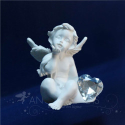 FIGURA CORAZÓN DE ÁNGEL PIDIENDO UN DESEO