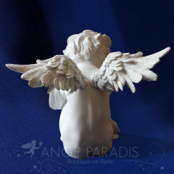 ESTATUILLA DE ÁNGEL con alas grandes