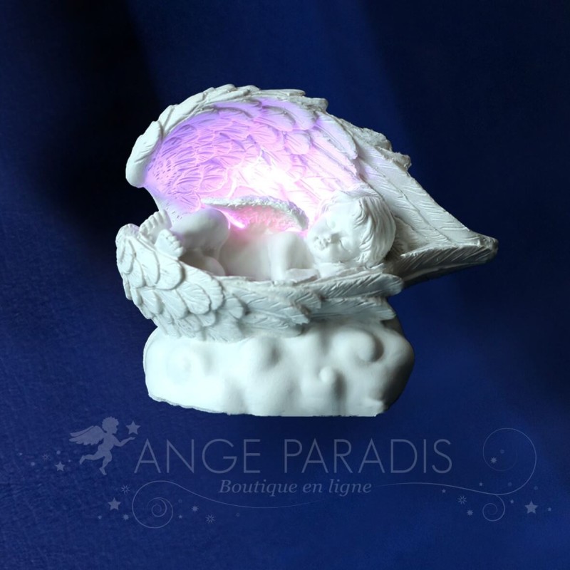 FIGURA DE ÁNGEL CON ILUMINACIÓN CALMANTE DERECHA