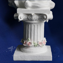 decoración de columnas con ángeles