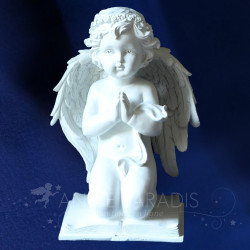 ESTATUILLA ÁNGEL LIBRO ROSAS 22CM