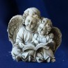 STATUE 2 ANGES WITH LIVRE 27CM