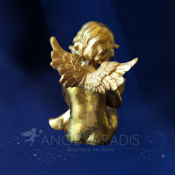 FIGURA ÁNGEL dorada figura ángel dorada