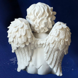 ESTATUA ÁNGEL DE RESINA 25 CM