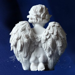 ÁNGEL DE RESINA BLANCA
