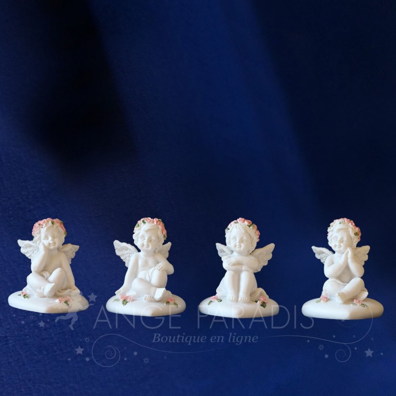 4 FIGURAS ÁNGELES PARA MESA