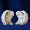 2 ESTATUILLAS DE ÁNGEL PROTECTOR 12CM