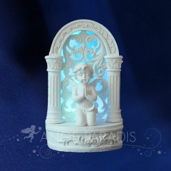 FIGURINE ANGE LUMINEUX PRIERE ARCHE