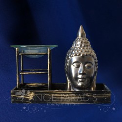 PLATEAU BOUDDHA zen ET BRULEUR HUILE