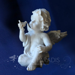 ESTATUA ÁNGEL PÁJARO 17CM
