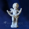 ESTATUA DEL ÁNGEL BLANCO DE PIE