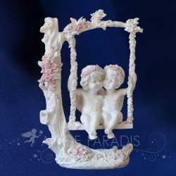 STATUETTE ANGE : BALANCOIRE DE L'AMOUR