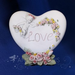 DECORACIÓN ÁNGEL: FLORES y AMOR