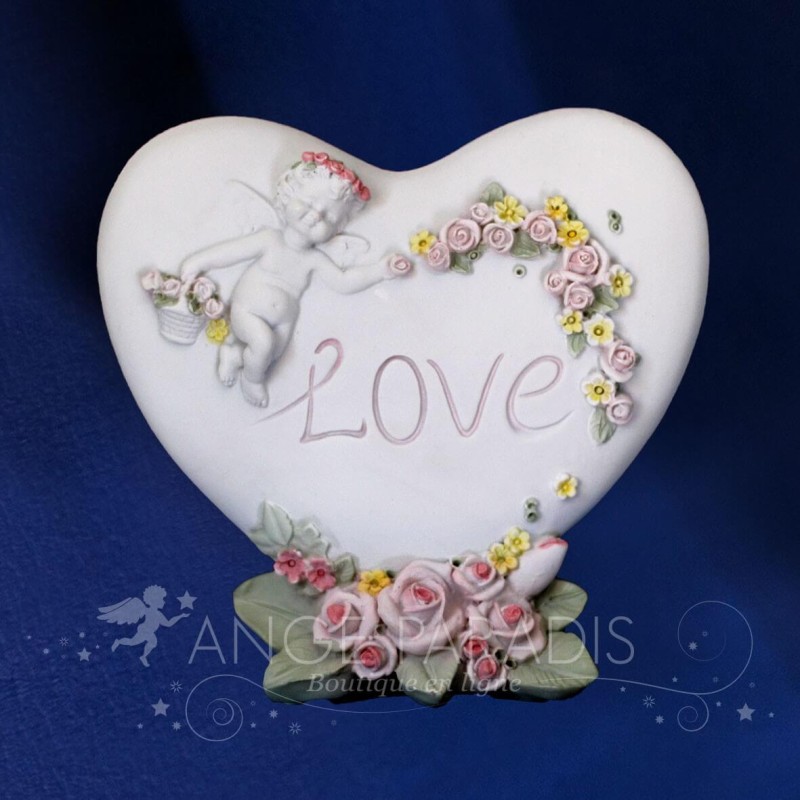 DECORACIÓN ÁNGEL: FLORES y AMOR