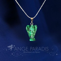 COLLAR ÁNGEL GUARDIÁN PIEDRA VERDE