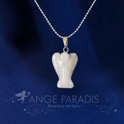 COLLAR ÁNGEL DE LA GUARDA PIEDRA DE CUARZO