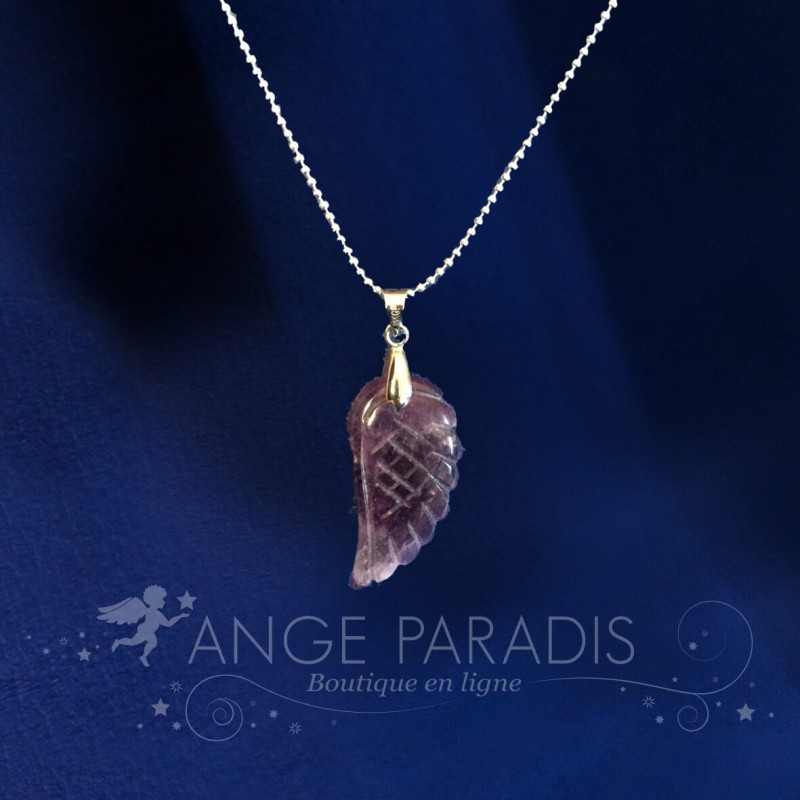 COLLAR ALA DE ÁNGEL PARADIS “Morado”