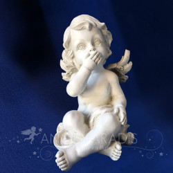 ESTATUILLA ÁNGEL DE LA SABIDURÍA 17 CM "No digo nada"