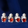 4 FIGURINES ANGES COEUR
