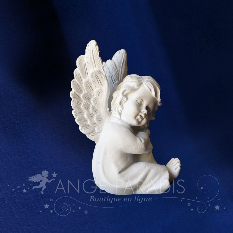 PETITE FIGURINE D ANGE BLANC