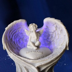 decoración de ángel luminoso