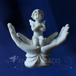 FIGURA ÁNGEL ORACIÓN EN MANO BRAZOS CRUZADOS