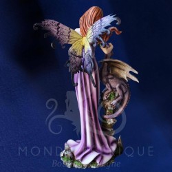 Figura Hada Dragón Púrpura