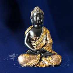 STATUETTE BOUDDHA DOREE 16CM