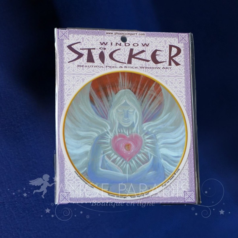 ADHESIF VERRE/FENETRE ANGE AMOUR