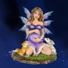 STATUETTE FEE LAPIN "APOS; ECURUEIL