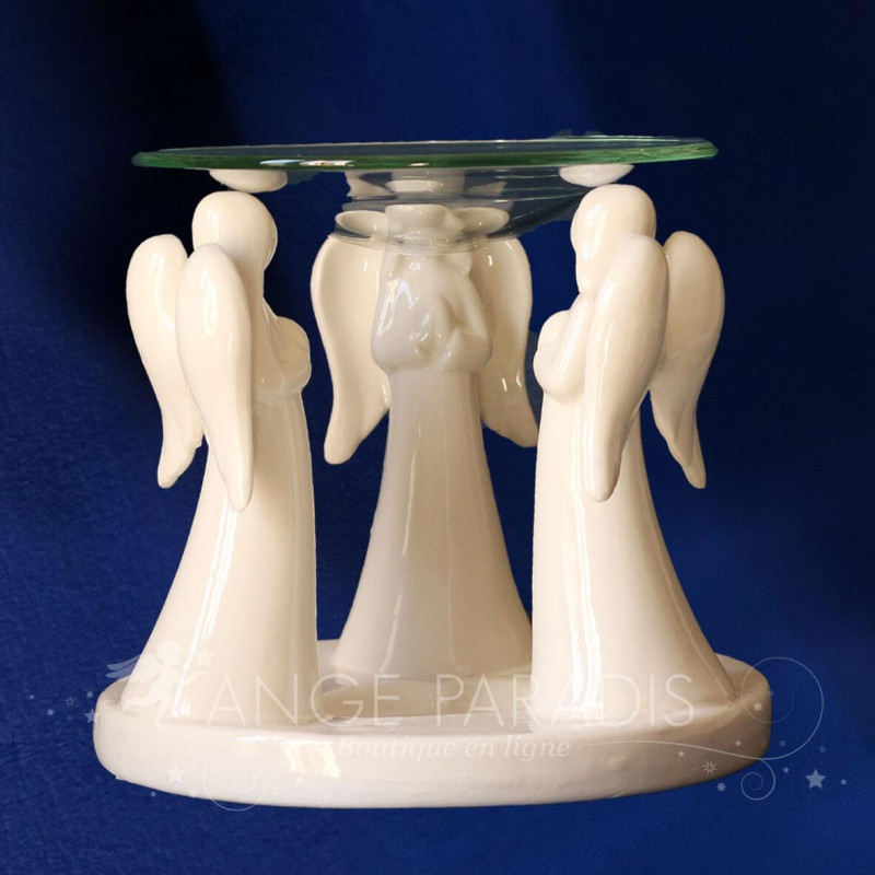 QUEMADOR DE PERFUME ÁNGEL DE CERÁMICA