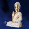 ESTATUA DE BUDA DE ORO Y BLANCO