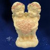 PAREJA DE ÁNGELES DE LUZ 20CM