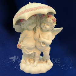 2 ÁNGELES "Cantemos bajo la lluvia" 32cm