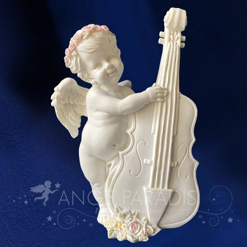 ESTATUILLA ÁNGEL VIOLONCHELO 19CM