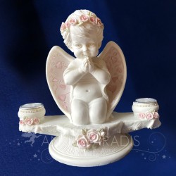 PORTAVELAS ÁNGELES CANDELABROS