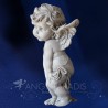 ESTATUA DEL ÁNGEL QUERUBÍN GRIS 