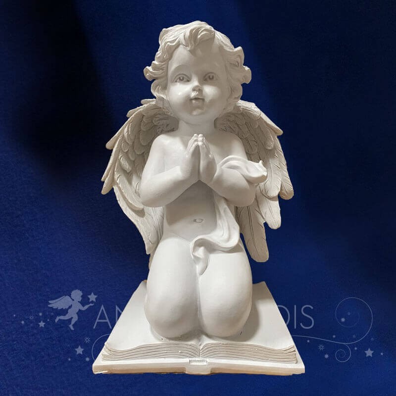 ESTATUILLA ÁNGEL LIBRO 22CM