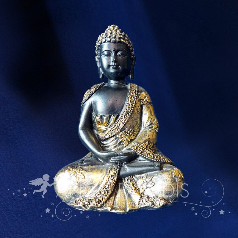 ESTATUETA DE BOUDHA DE MEDITACIÓN ANTIGUA