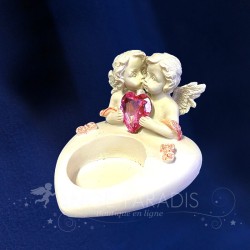 candelabro de ángel blanco