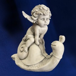 estatuilla ángel animal