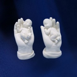 FIGURA MANO DE ÁNGEL BEBÉ X2