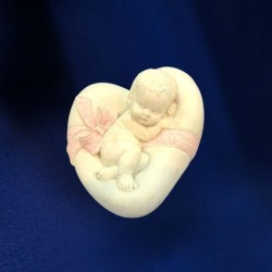 ABALORIO CORAZÓN DE ÁNGEL BEBÉ