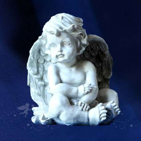 Estatua ángel que se Relaja