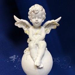 estatuilla ángeles bola